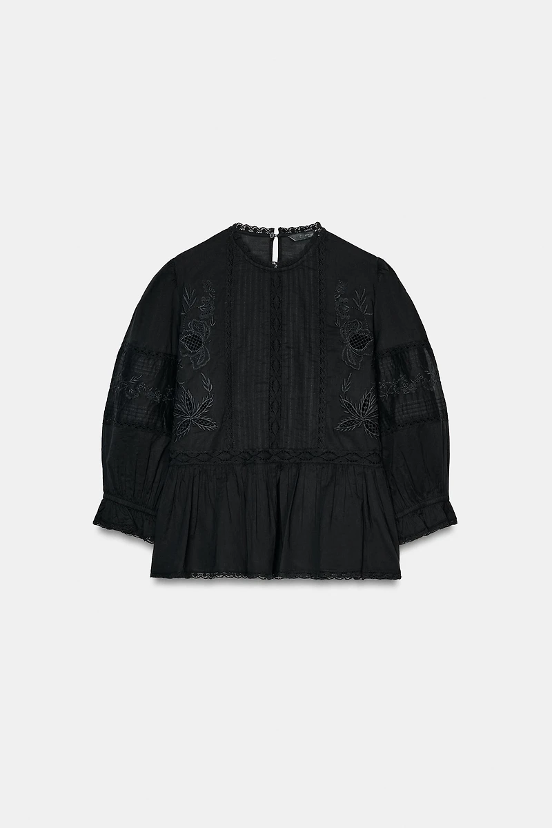 ZW COLLECTION EMBROIDERED SHIRT