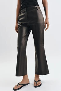 ZW COLLECTION LIMITED EDITION FLARE LEATHER PANTS