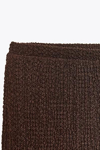 TEXTURED STRAIGHT LEG PANTS