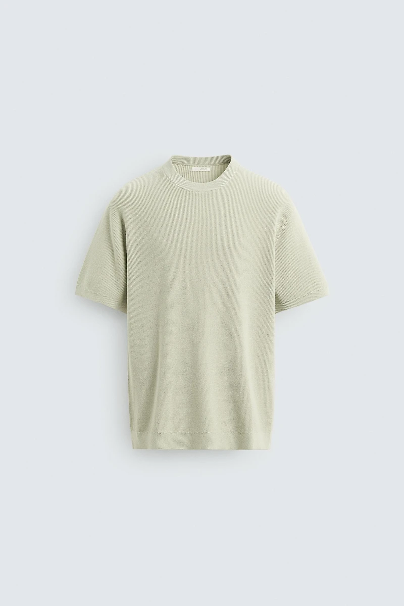 PURL KNIT T-SHIRT