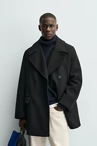 DOUBLE BREASTED POCKET OVERCOAT