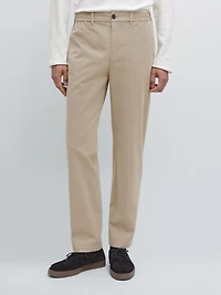 Cotton blend jogger fit trousers
