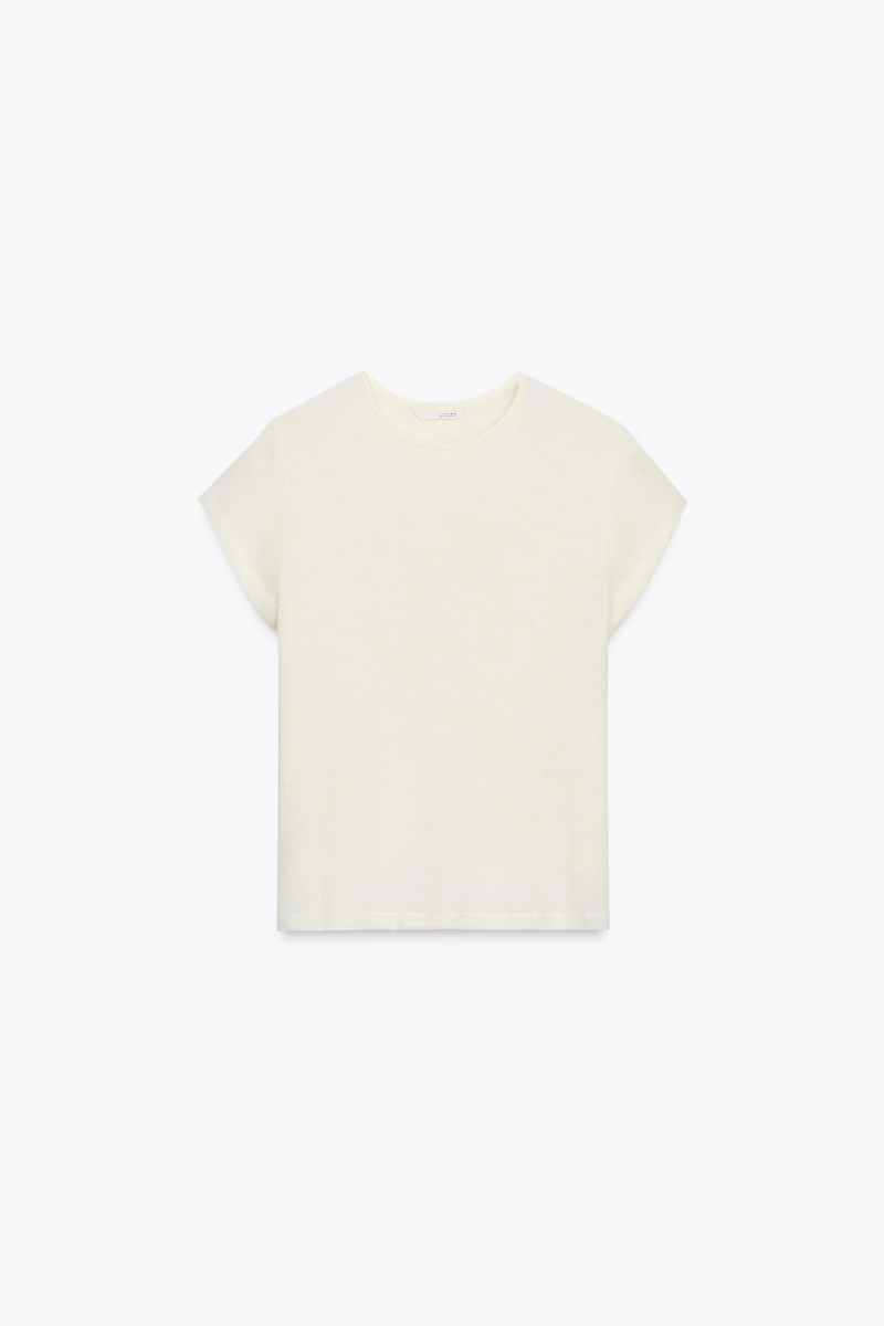 SHORT SLEEVE TEXTURED T-SHIRT