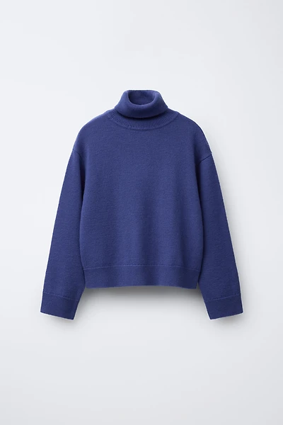 100% WOOL TURTLENECK JUMPER