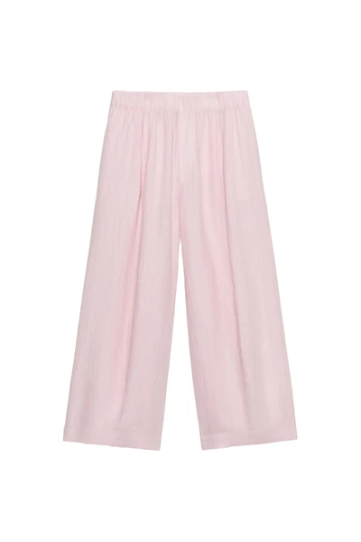 100% LINEN BARREL PANTS ZW COLLECTION