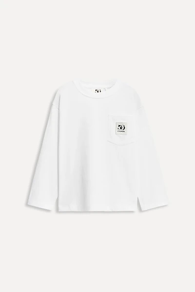 6-14 ANS/ T-SHIRT À POCHE ÉTIQUETTE 50TH ANNIVERSARY