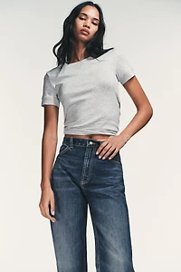 JEAN TRF WIDE LEG TAILLE HAUTE FULL LENGTH