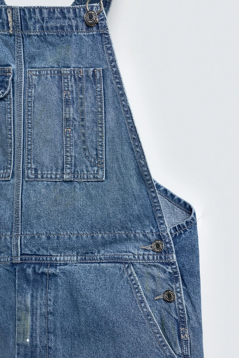BAGGY FIT DENIM OVERALLS