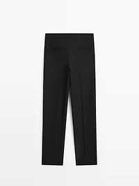 Pantalon de tailleur en crêpe