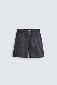 PLAID BERMUDA PAJAMA SET