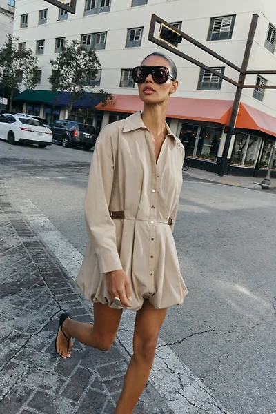 SHORT BALLOON DRESS