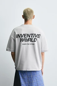 COMBINATION PRINT SWEATSHIRT
