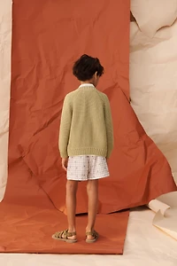 GILET EN MAILLE SURPIQÛRES BRODÉES ÉDITION LIMITÉE