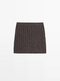 Long knit skirt