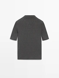 Short sleeve cotton blend T-shirt