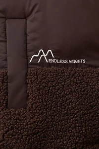 COMBINATION FLEECE COAT