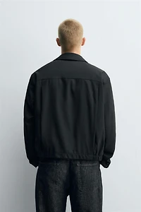 RELAXED FIT HERRINGBONE JACKET
