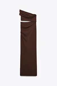 ASYMMETRIC CUT OUT MAXI DRESS
