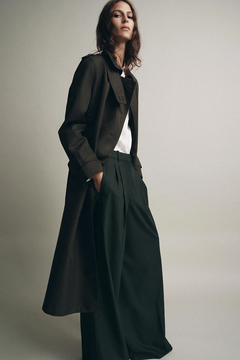 PLEATED WIDE LEG PANTS ZW COLLECTION
