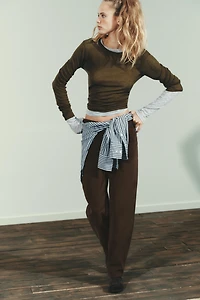 TRF MID-RISE BAGGY JEANS