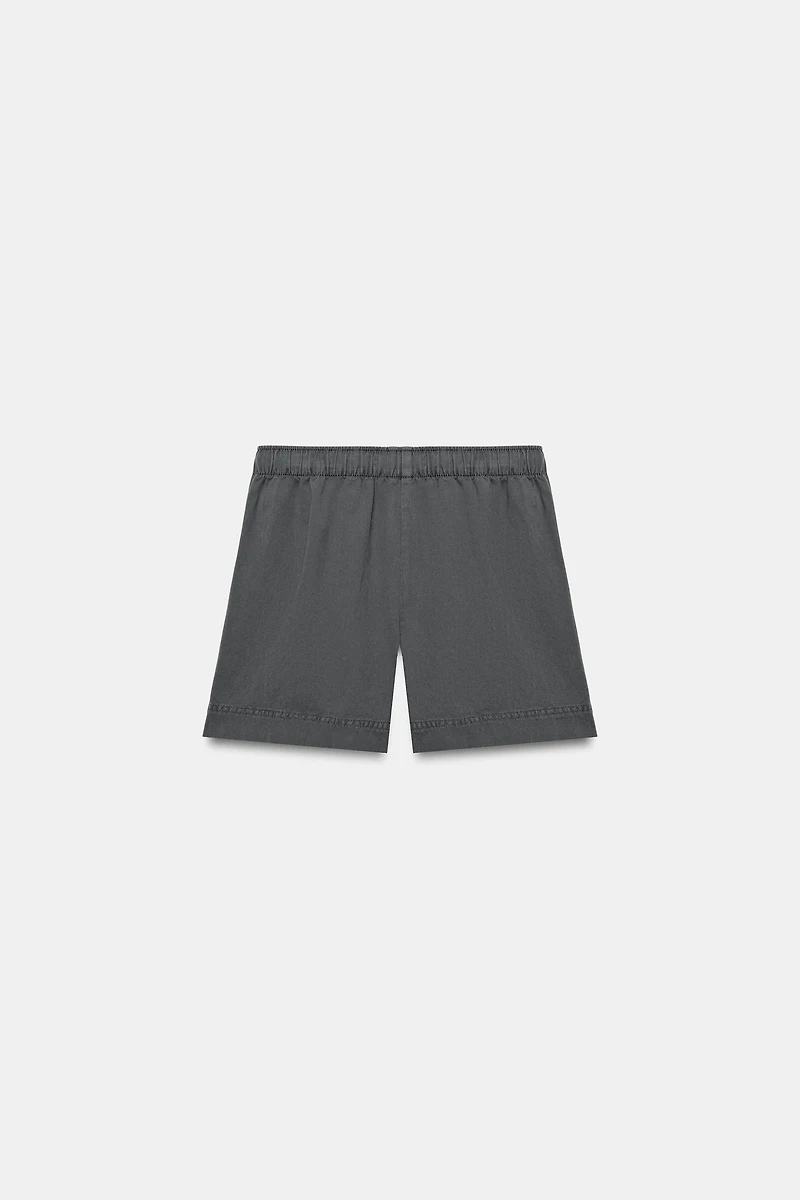 BERMUDA 100% COTON TAILLE ÉLASTIQUE