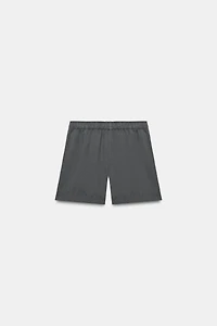 BERMUDA 100% COTON TAILLE ÉLASTIQUE