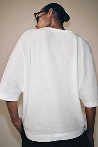 T-SHIRT COL EN V