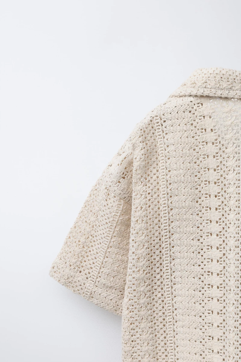 CROCHET KNIT SHIRT