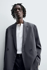 DOUBLE BREASTED SUIT BLAZER