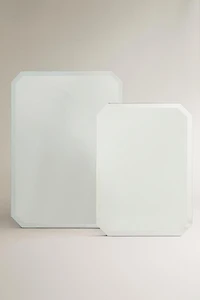 RECTANGULAR BEVELED WALL MIRROR