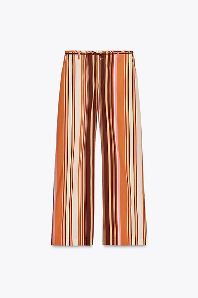 ZW COLLECTION STRIPED FLARE PANTS