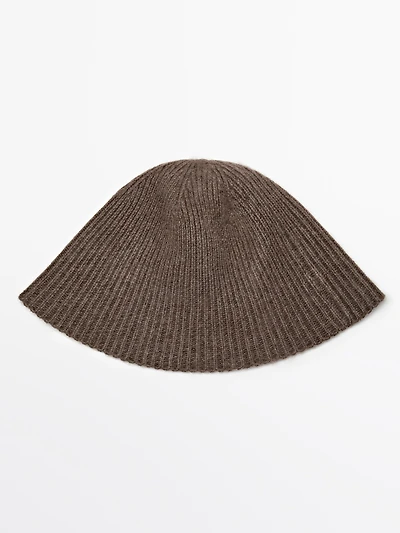 Cashmere blend bucket hat