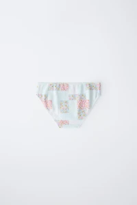 6-14 YEARS/ SIX-PACK OF PATCHWORK AND RIBBED FLORAL UNDERWEAR
