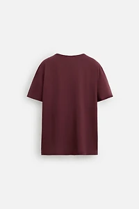 BASIC T-SHIRT WITH IRREGULAR HEM