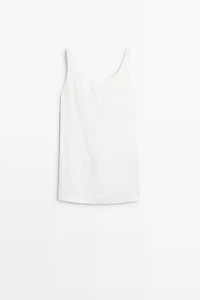 Flowing linen short dress