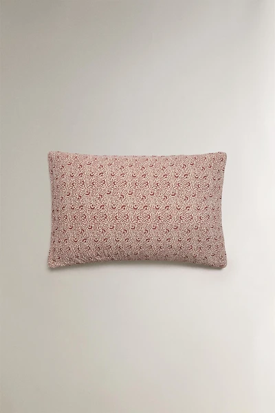 HOUSSE DE COUSSIN COTON LIN BRANCHES