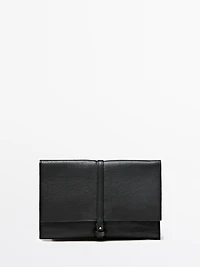 Pochette de voyage en cuir nappa