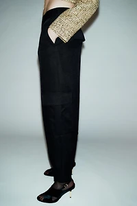 TAPERED CARGO POCKET PANTS