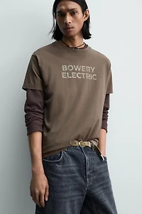 WASHED TEXT BOXY FIT T-SHIRT