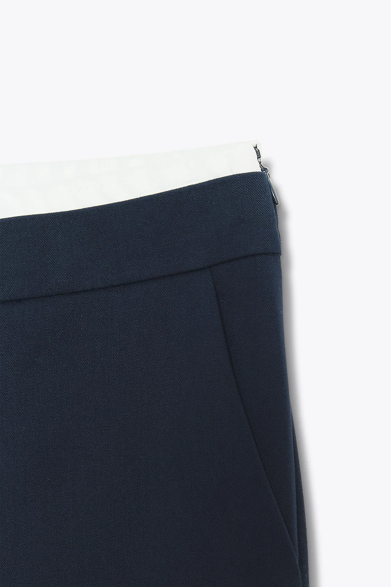 DOUBLE WAIST STRAIGHT LEG PANTS