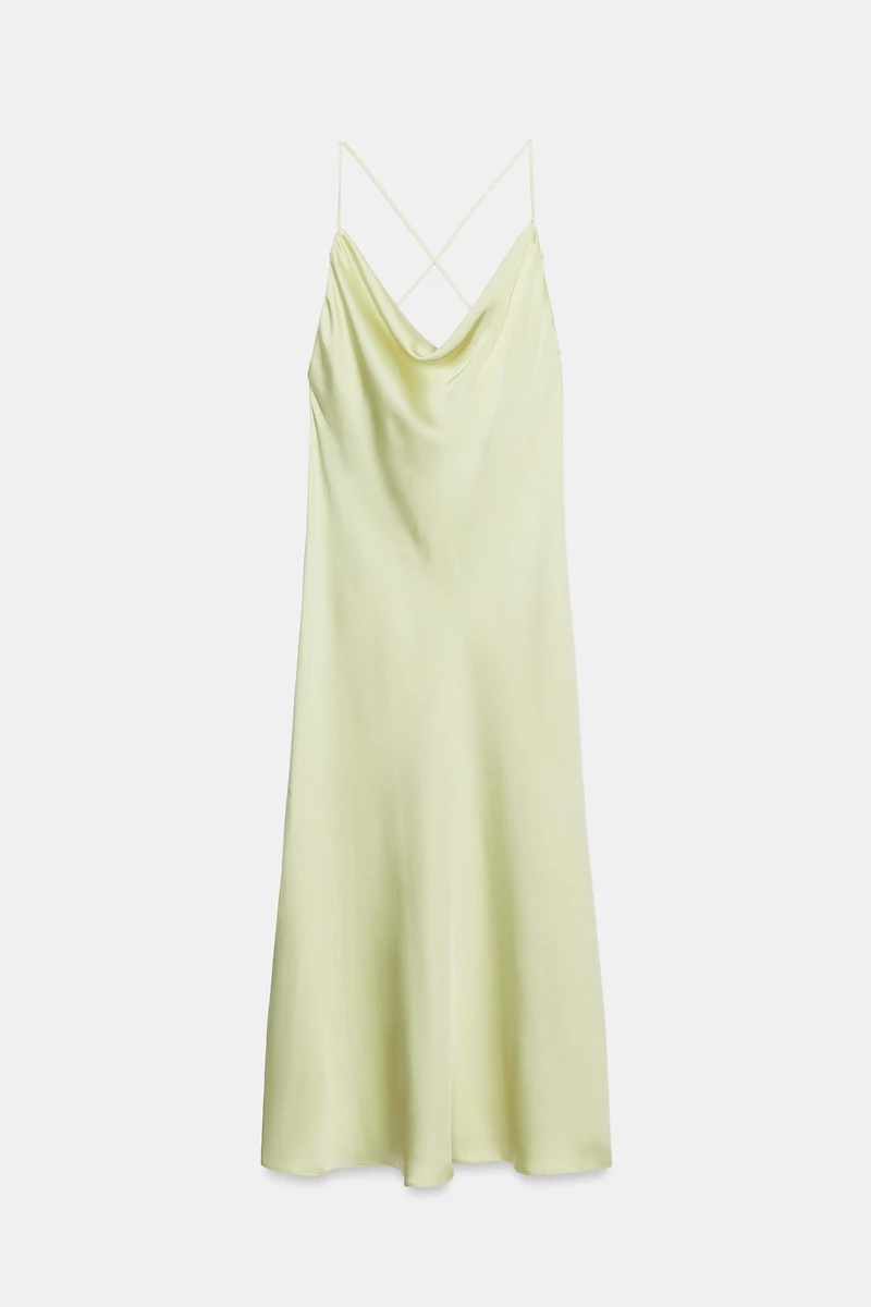 SATIN SLIP DRESS ZW COLLECTION