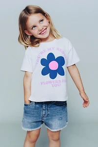 T-SHIRT IMPRIMÉ EN RELIEF