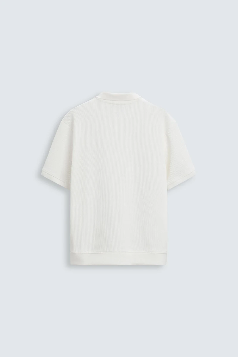 VERTICAL TEXTURED POLO