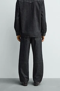 JEANS STRAIGHT FIT À CLOUS