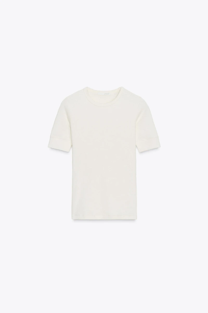 SHORT SLEEVE RIB T-SHIRT