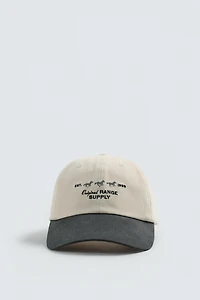 COMBINATION EMBROIDERY CAP