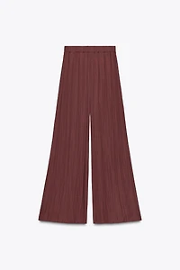PLEATED WIDE LEG PANTS