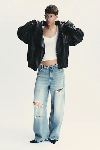FAUX LEATHER JACKET