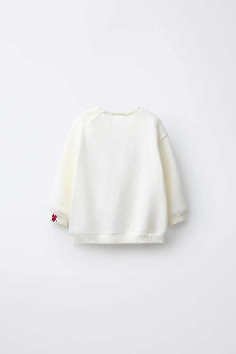 SNOOPY PEANUTS™ TERRY PATCH SWEATSHIRT