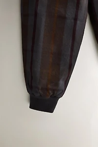 CHILDREN'S TARTAN CHECK DUNGAREES